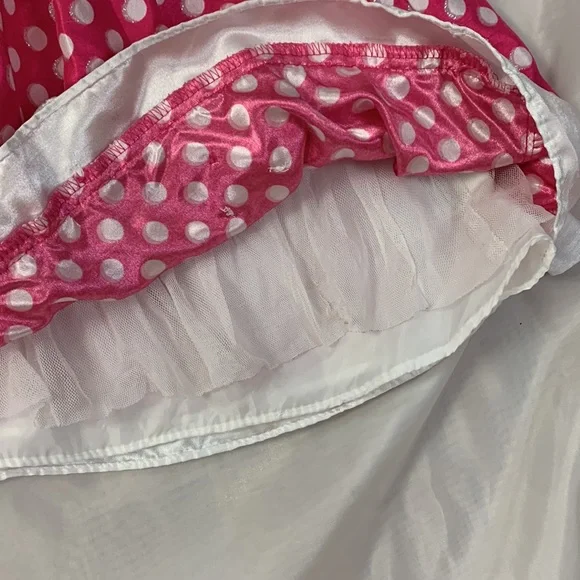 Youngland Baby Pink White Polka Dot Dress 24 Mo EUC - Picture 2 of 8